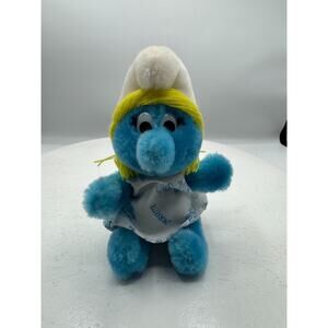 The Smurfs Wallace Berrie Peyo Smurfette Plush Doll 1983